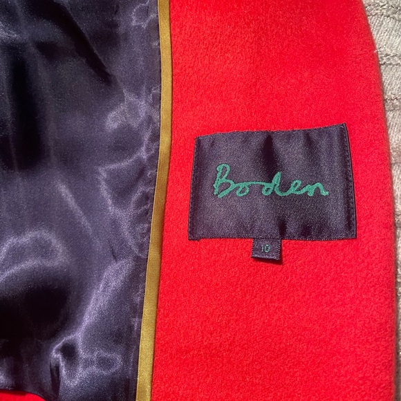 Boden Jackets & Blazers - Boden wool jacket. Holiday red and ruffles